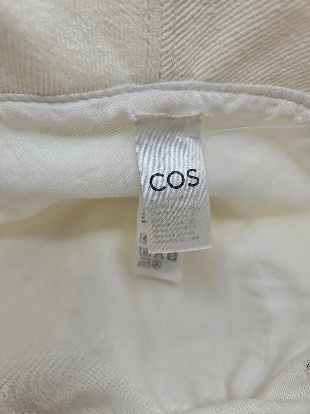 NEW COS White Denim Bucket Hat US XS/S Unisex